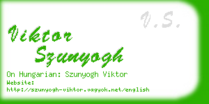 viktor szunyogh business card